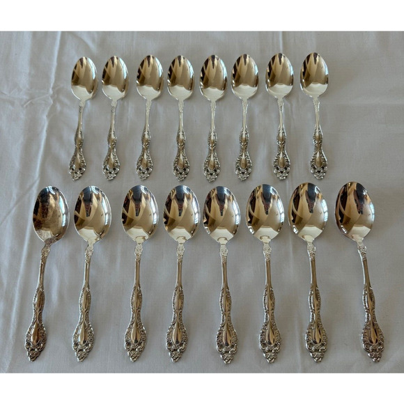 Oneida Rogers 1881 Victorian Classic Silverplate 54 Pc SVC for 8 w Steak Knives - Picture 9 of 15